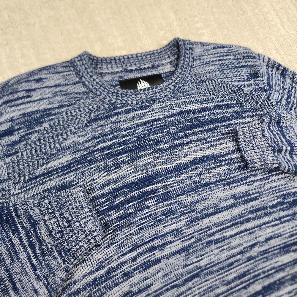 Alaskan Hardgear Sweater Men Large 100% Heavy Merino Wool Wateroff Heather Blue